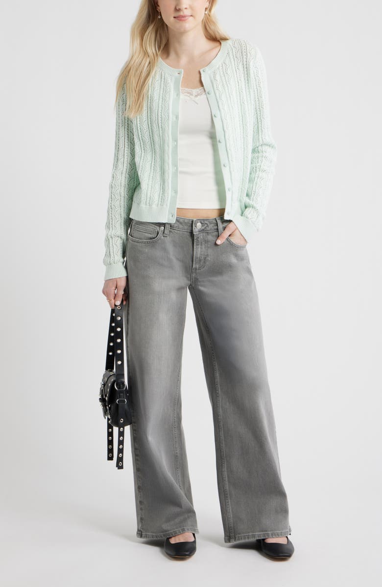 BP. Low Rise Baggy Wide Leg Jeans, Alternate, color, Century Grey