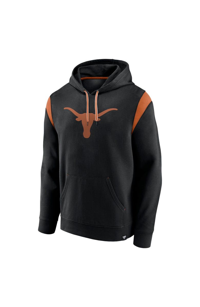 FANATICS Men's Fanatics Branded Black Texas Longhorns Gym Rat Pullover Hoodie, Alternate, color, 