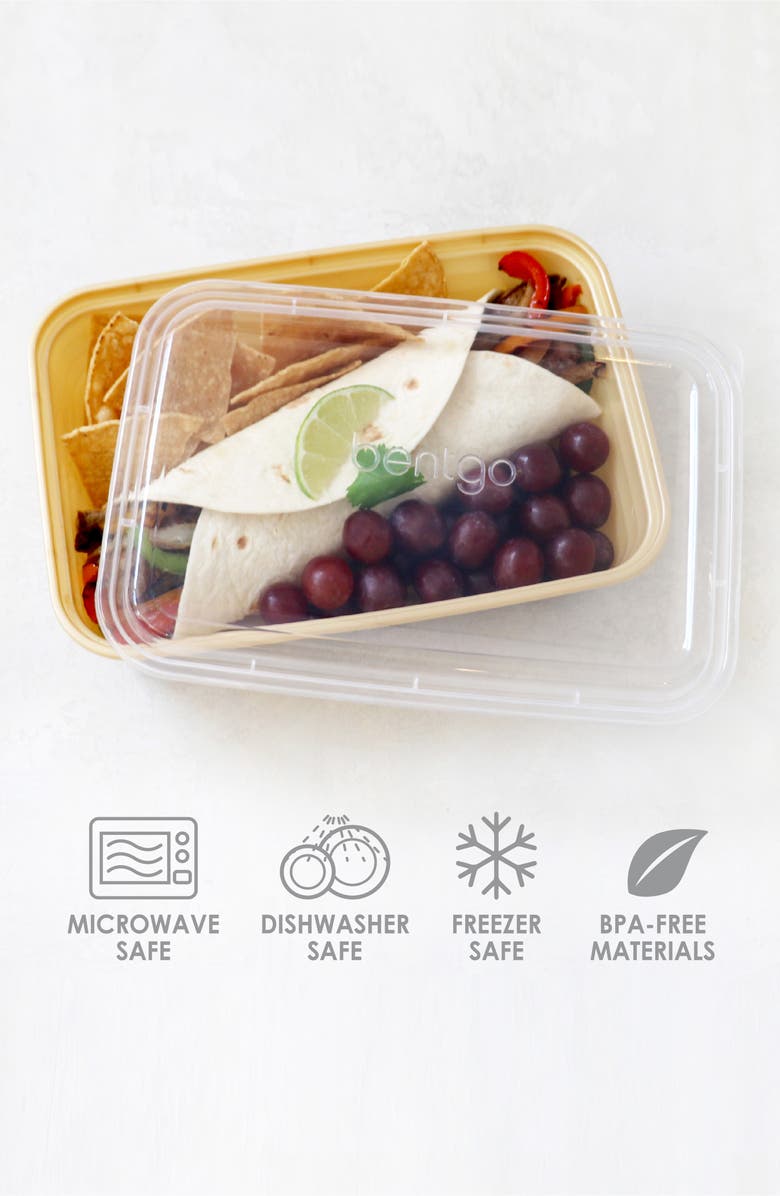 BENTGO Prep 1-Compartment Meal Prep Containers - Gold, Alternate, color, 