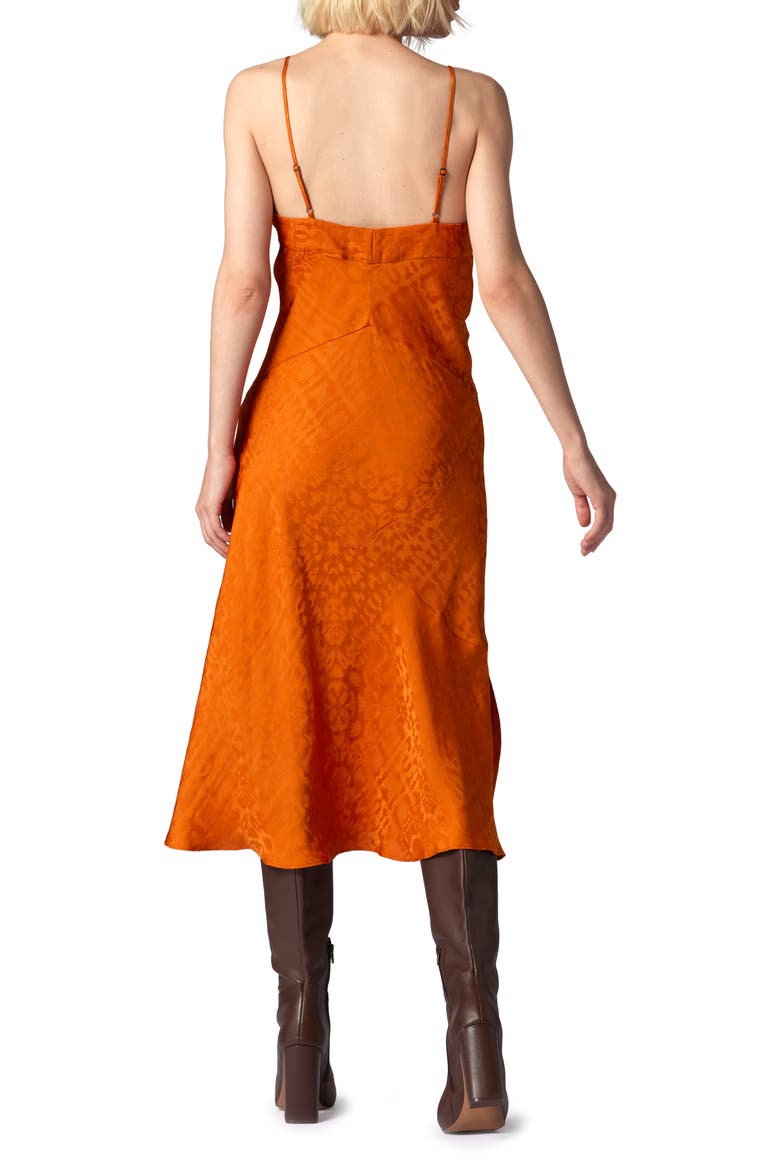 Leo Silk Slipdress, Alternate, color, AUTUMN MAPLE