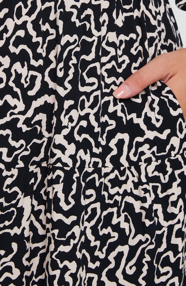 Estelle Sparrow Print Midi Dress, Alternate, color, 