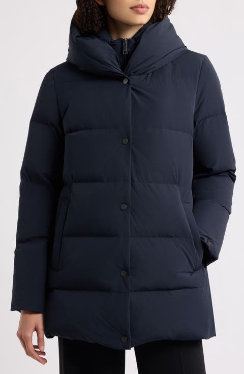 Pillow Collar Down Puffer Coat