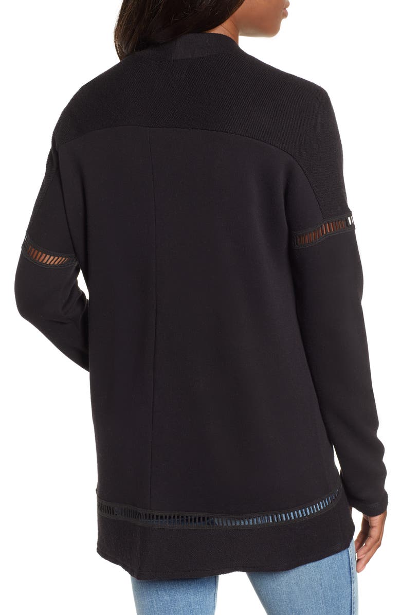 Caslon<sup>®</sup> French Terry Open Front Cotton Cardigan, Alternate, color, 