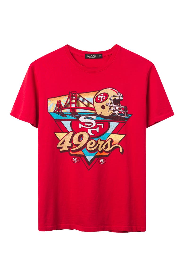 San Francisco 49ers Bridge Cotton Graphic T-Shirt, Main, color, LICORICE