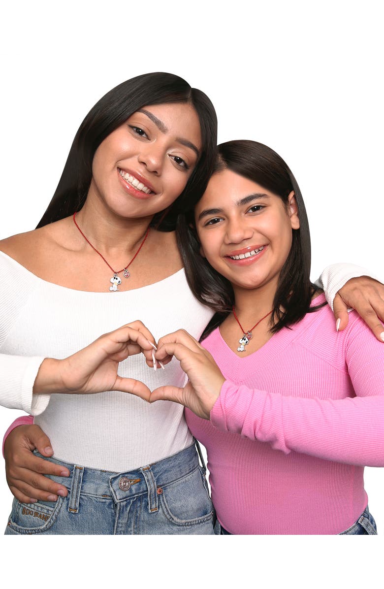 PEANUTS Snoopy and Woodstock BFF Fashion, 2 Piece Necklace Set, Alternate, color, White, Red