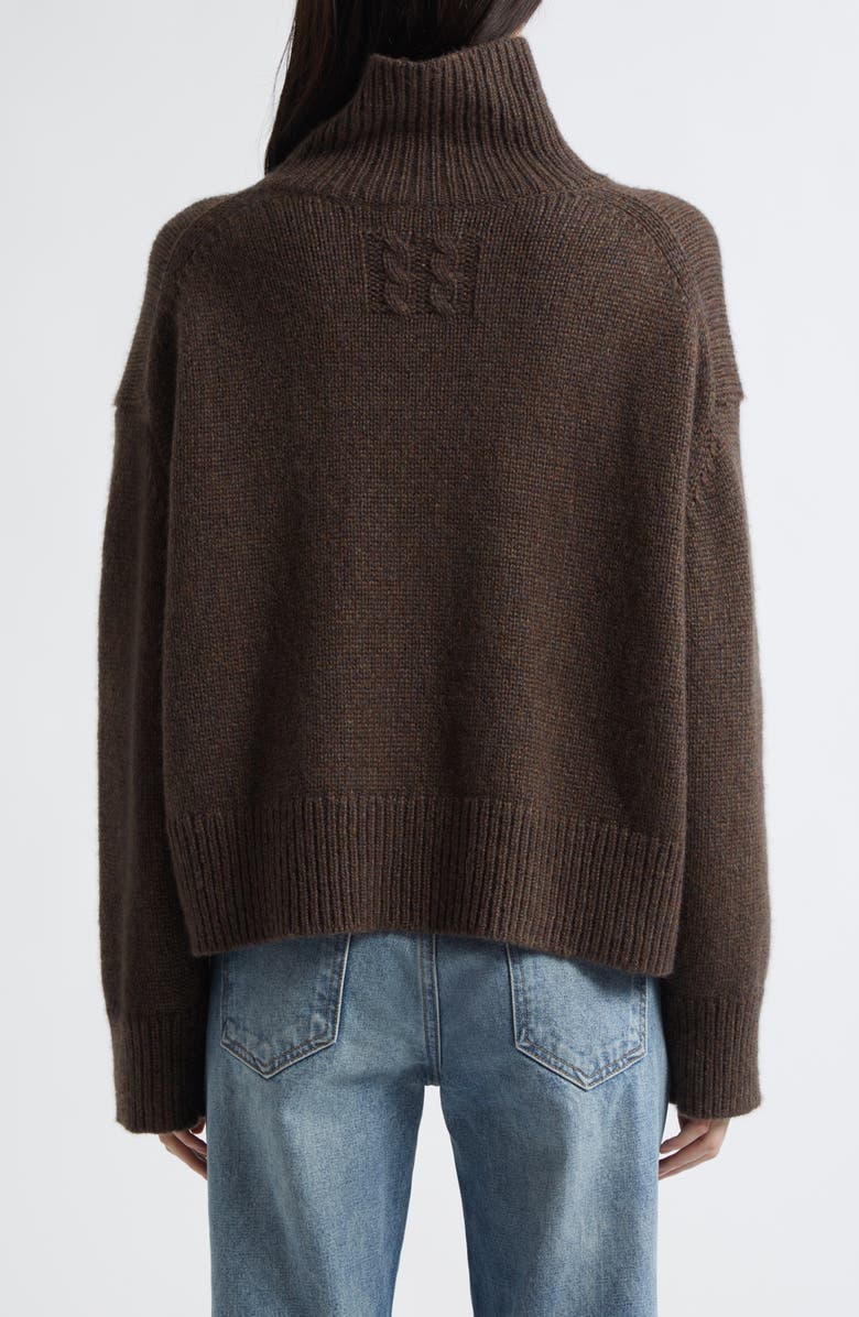 Nili Lotan Tabitha Cashmere Turtleneck, Alternate, color, Redwood Melange
