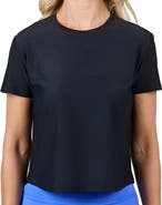Sofibella Staples Mesh Short Sleeve Womens Tennis Shirt