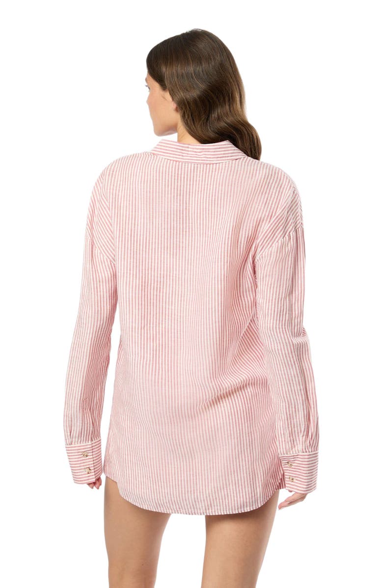 Onia Air Linen Boyfriend Shirt, Alternate, color,