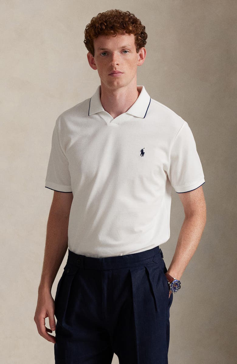 Polo Ralph Lauren Jacquard Mesh Polo, Alternate, color, White