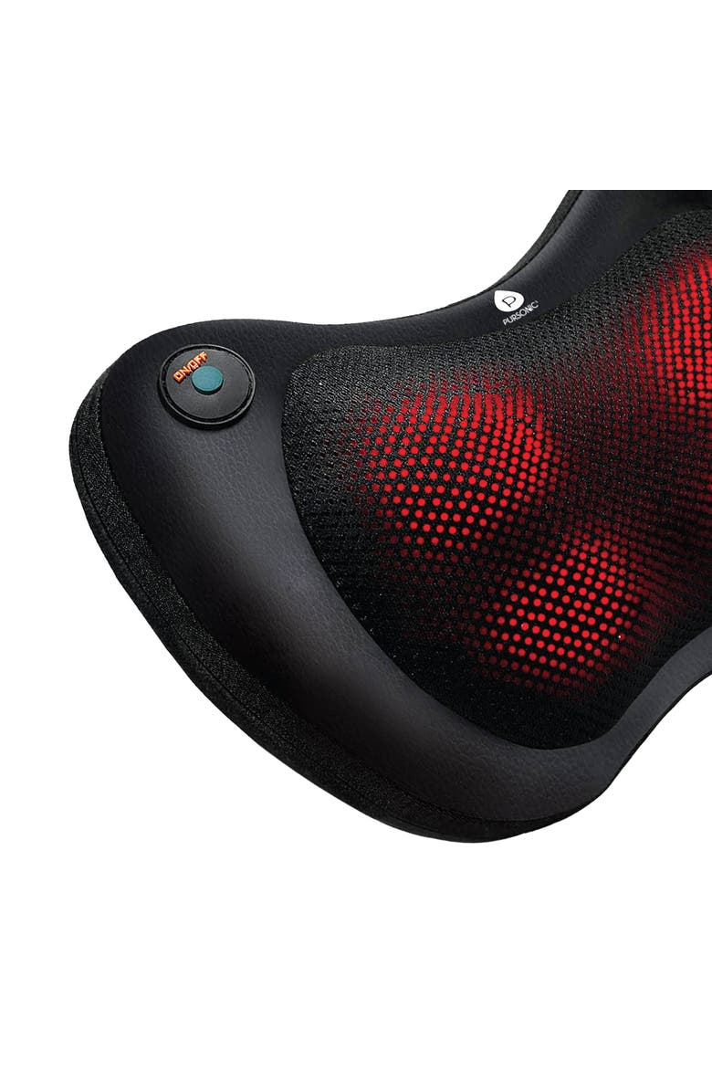 PURSONIC Shiatsu Heating Neck & Back Massager, Alternate, color, Black