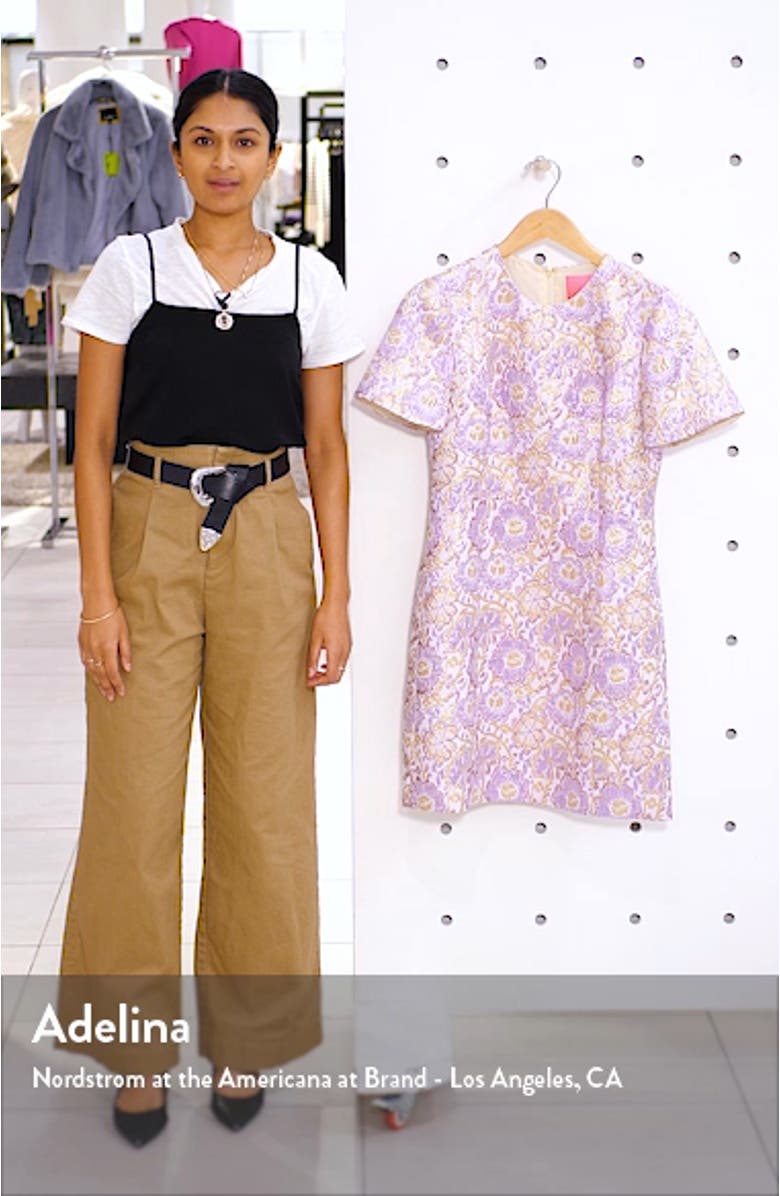 Gail Brocade Sheath Minidress, sales video thumbnail