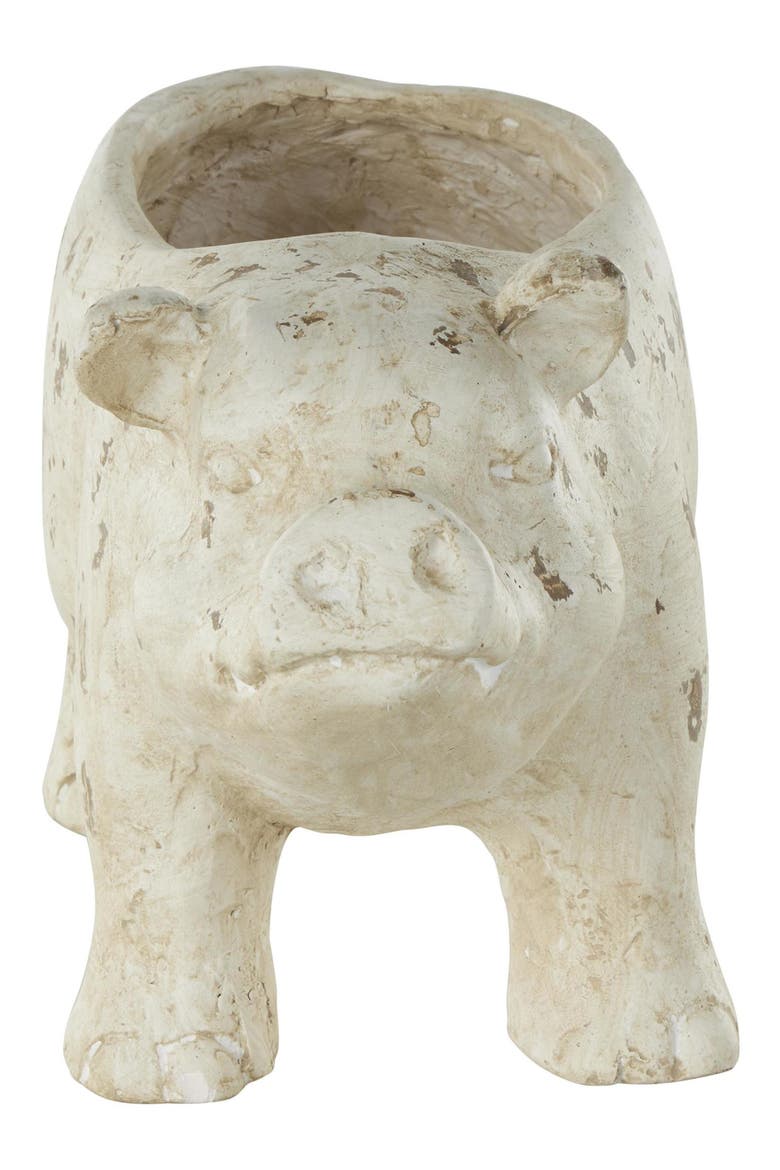 Pig Planter, Alternate, color, IVORY