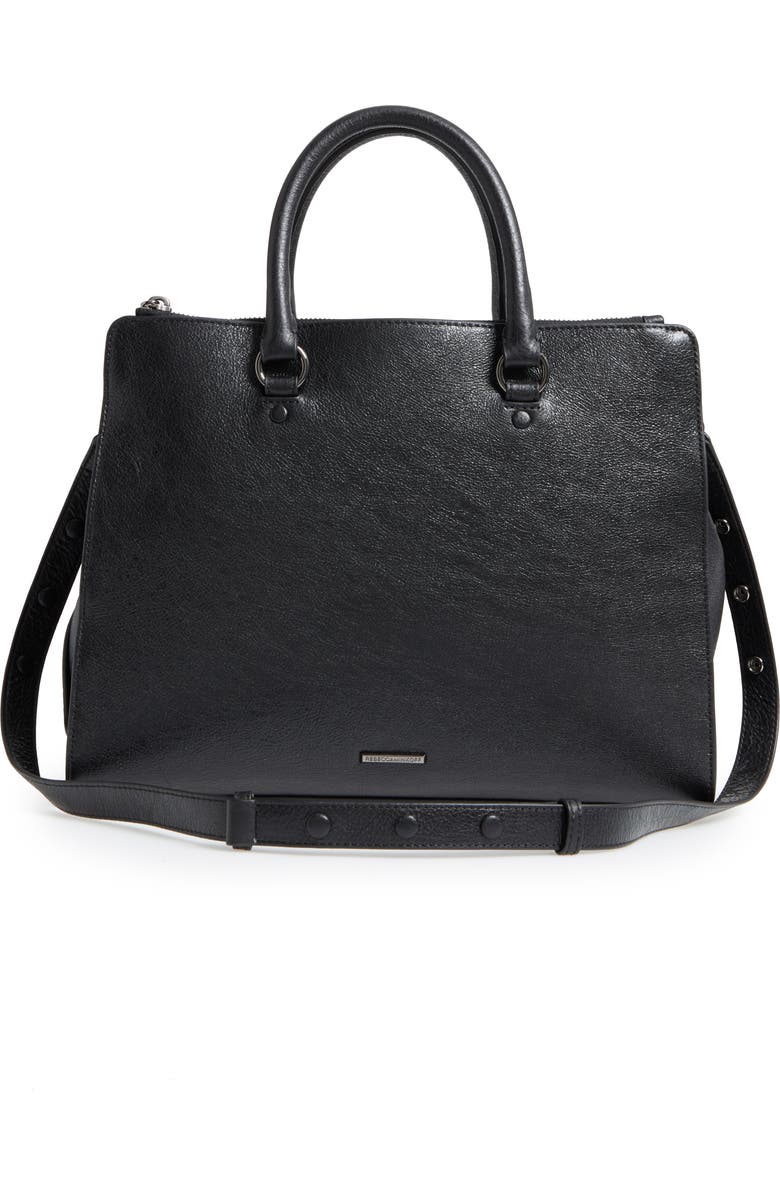 Rebecca Minkoff Large Jamie Metallic Leather Satchel, Alternate, color,