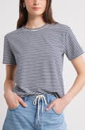Caslon® Stripe Crop T-Shirt