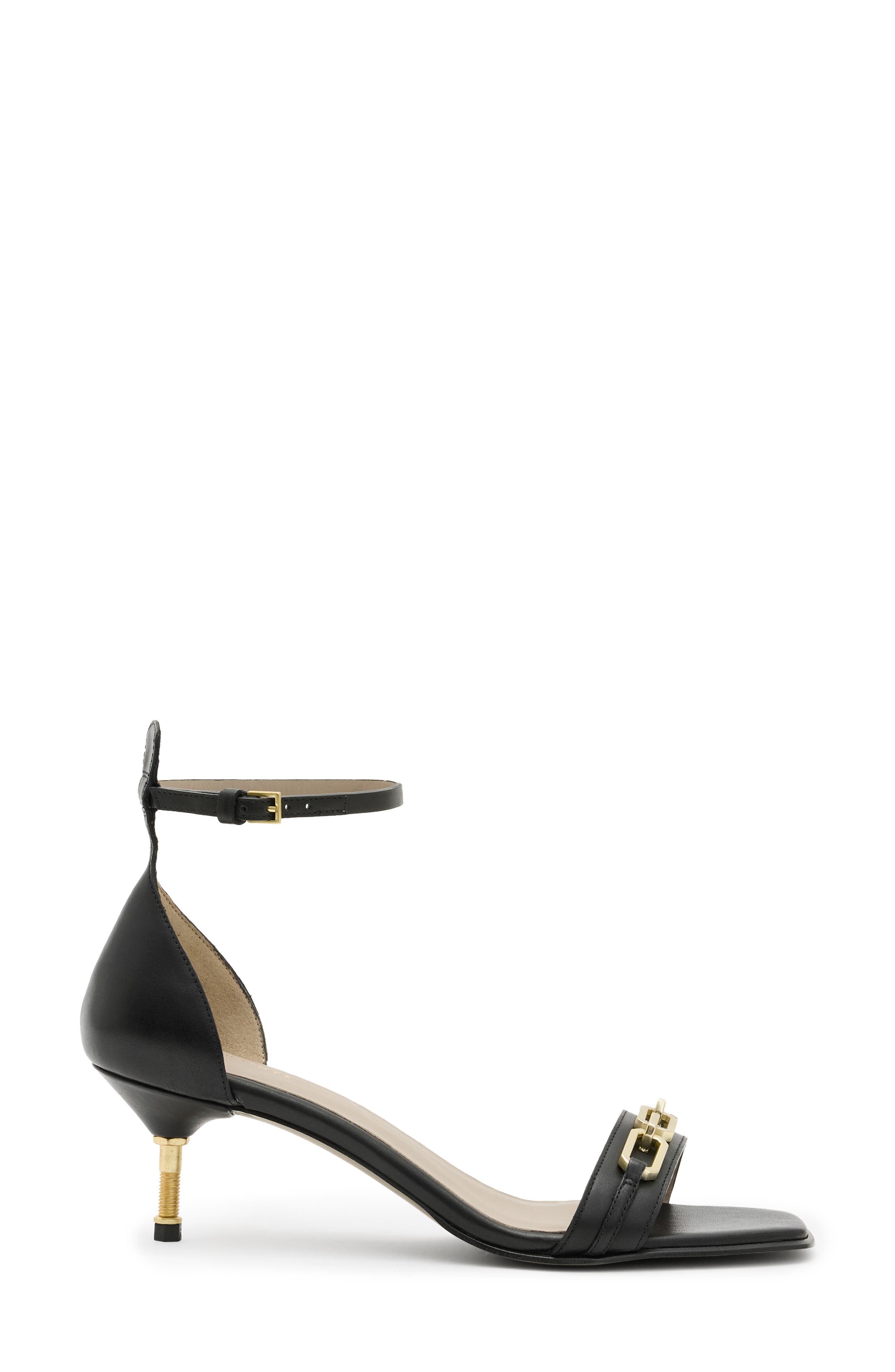 AllSaints Gloria Chain Sandal, Alternate, color, 