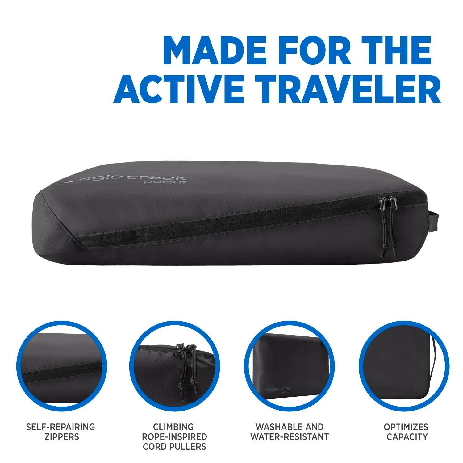 EAGLE CREEK Pack-It Isolate Large Cube, Alternate, color, Black