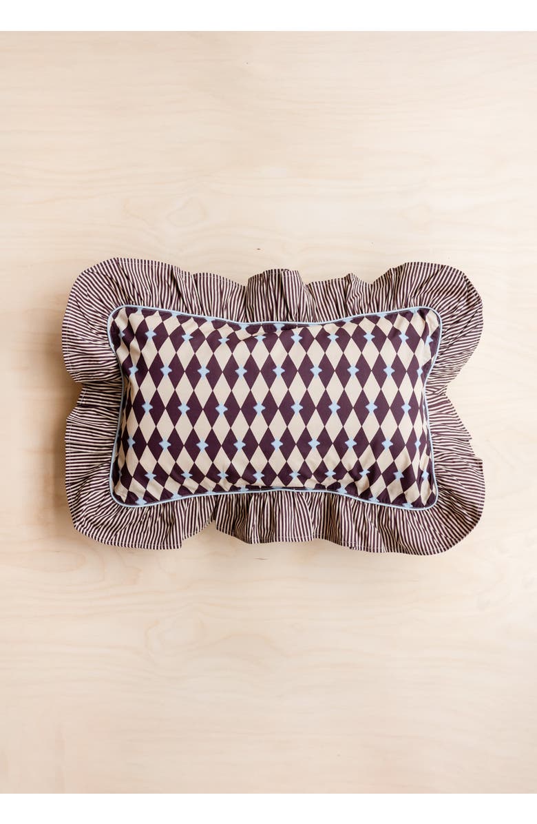 TBCo Cotton Harlequin PIllowcase, Alternate, color, Camel Harlequin