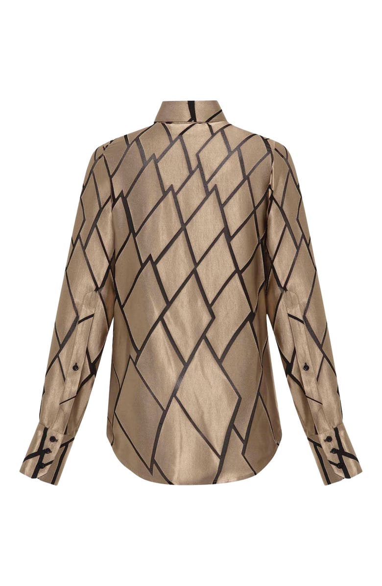 THEO The Label Theia Retro Burnout Boyfriend Shirt, Alternate, color, Sand