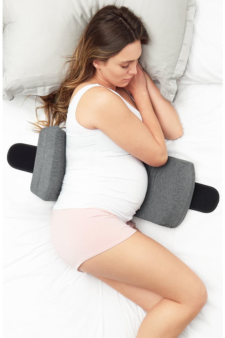 S.O.S. Sleep-on-Side Pregnancy Pillow, Alternate, color, CHARCOAL