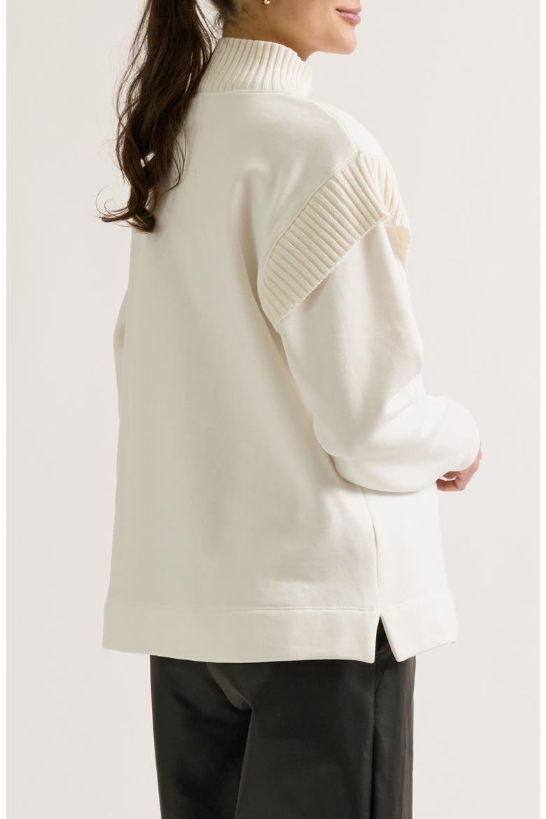 Harper Maternity & Nursing Sweatshirt, Alternate, color, Ivory