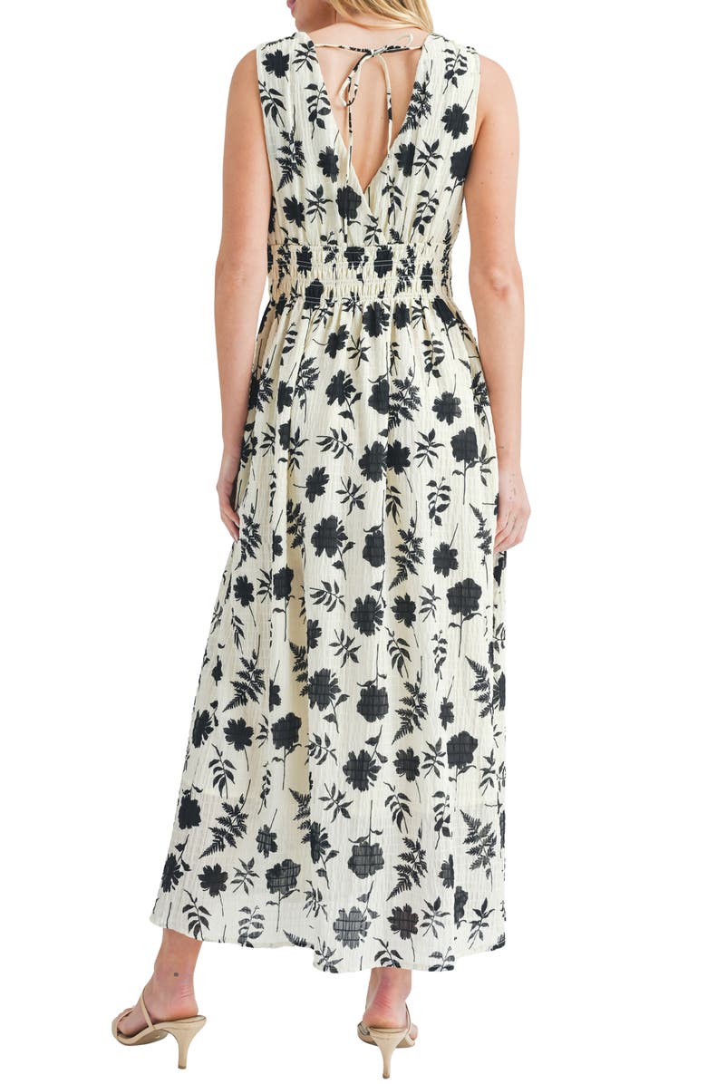 Lush Floral Sleeveless Maxi Dress, Alternate, color, 