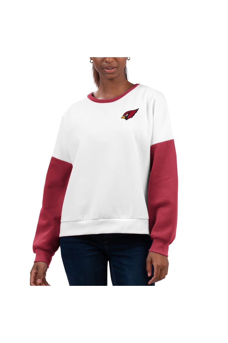 Women's G-III 4Her by Carl Banks White Arizona Cardinals A-Game Pullover Sweatshirt, Alternate, color, White