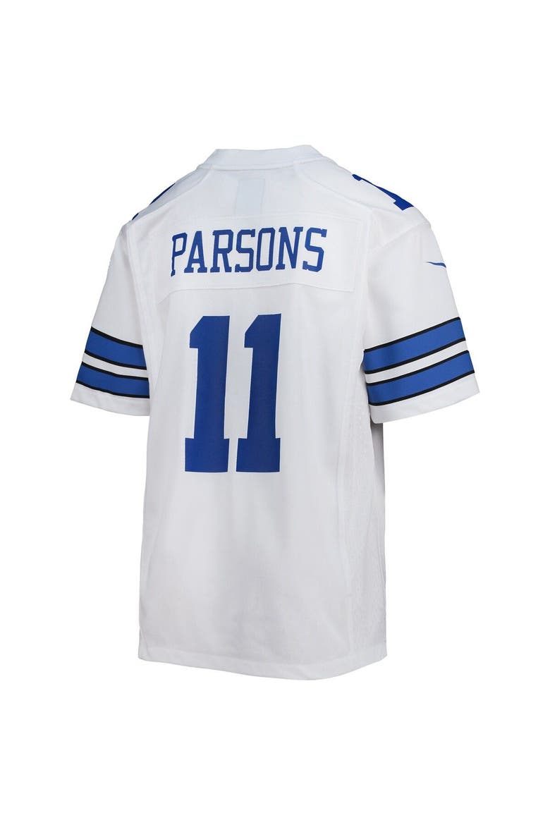 Youth Nike Micah Parsons White Dallas Cowboys Game Jersey, Alternate, color, White