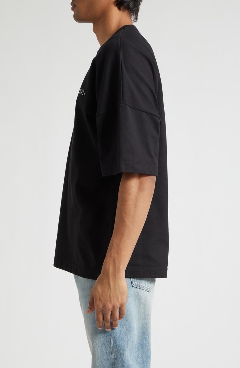 McQueen Oversize Logo Graphic T-Shirt, Alternate, color, Black/ White