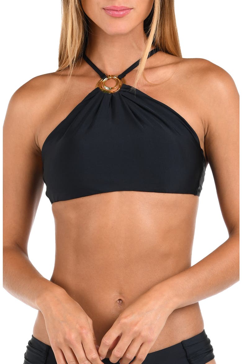 Solids High Neck Bikini Top video