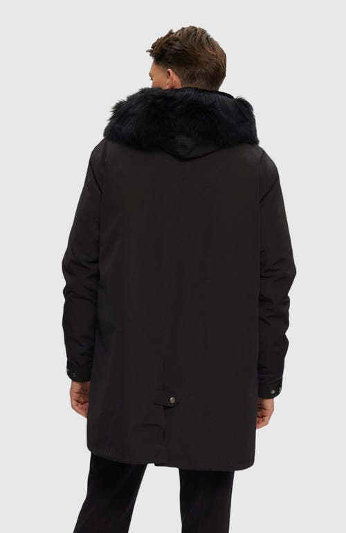 Gorski Parka With Shearling Lamb Trim In Black