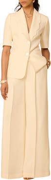 MINT VELVET Scallop Front Short Sleeve Blazer