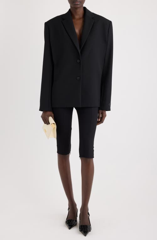 Jacquemus La Veste Carree Virgin Wool Blazer In Black