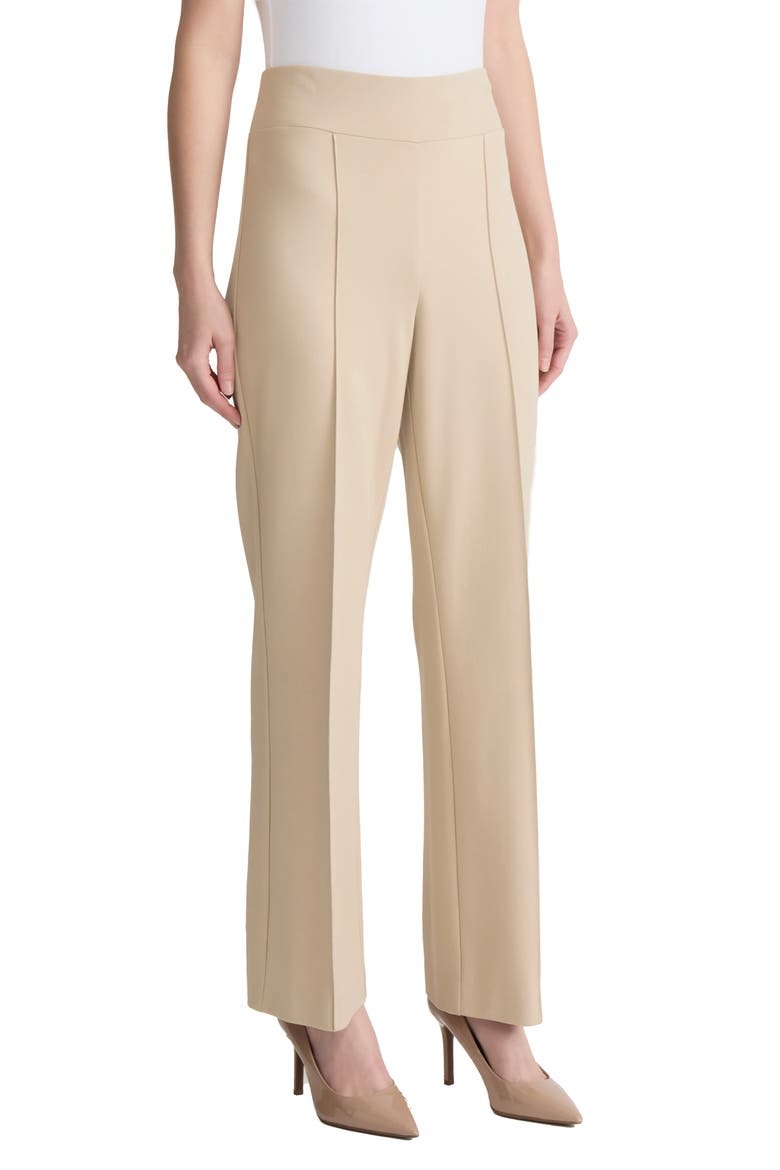Pintuck Pull-On Straight Leg Ankle Pants, Alternate, color, JONES KHAKI