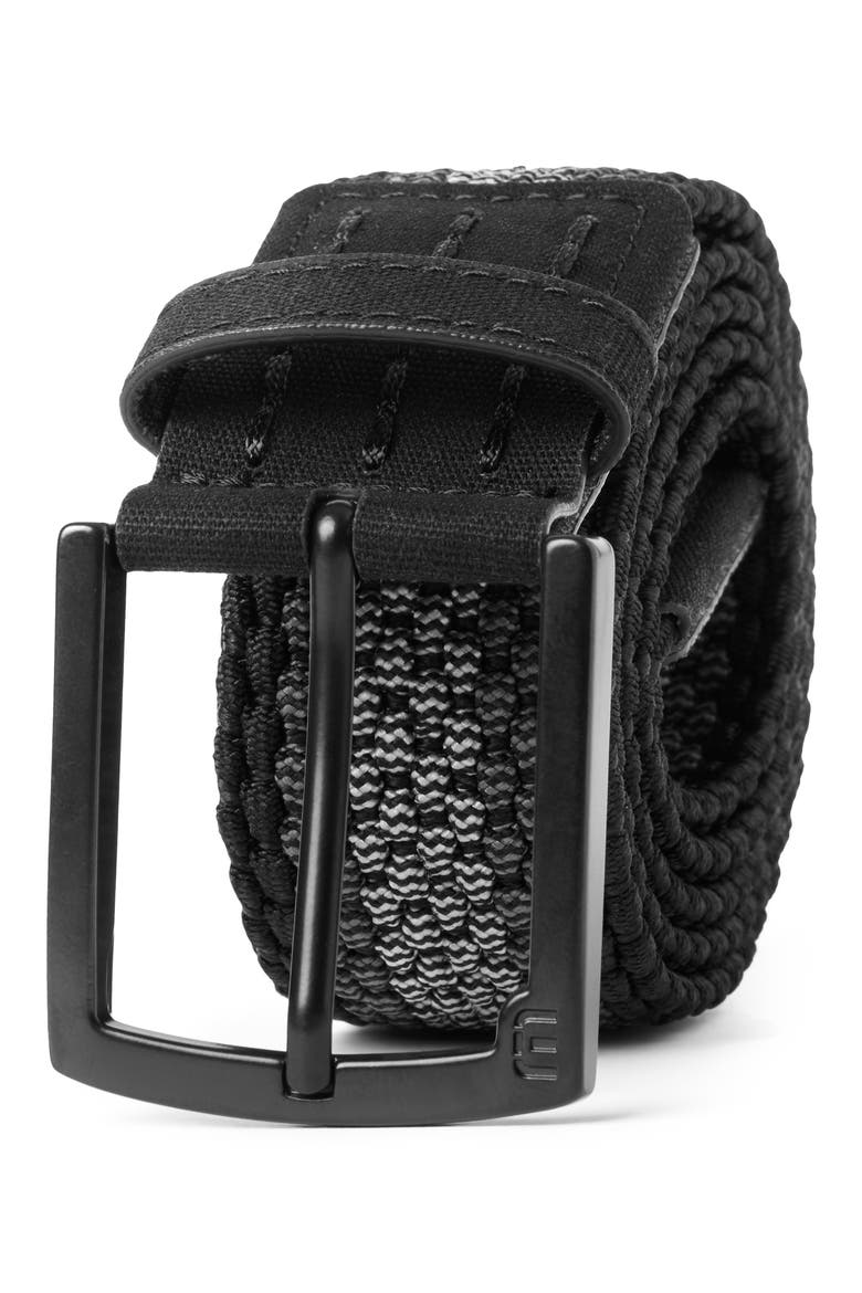 In the Clear Woven Elastic Belt, Main, color, BLACK