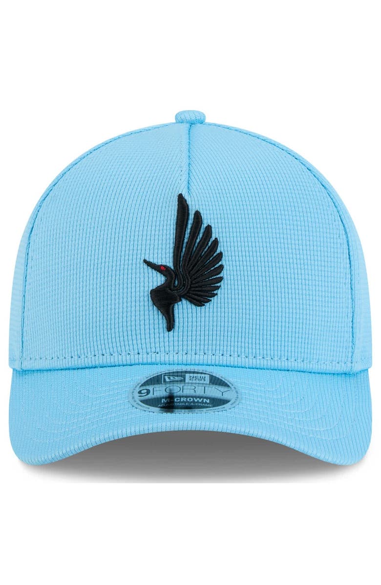 New Era Men's New Era Light Blue Minnesota United FC 2025 Jersey Hook 9FORTY M-Crown Adjustable Hat, Alternate, color, 