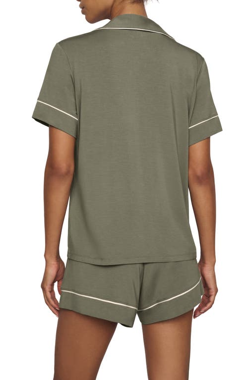 Eberjey Gisele Relaxed Short Pajamas In Green
