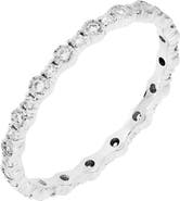 Bony Levy 18K White Gold Diamond Stackable Eternity Band Ring