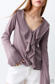 MANGO TEEN Ruffle Cardigan