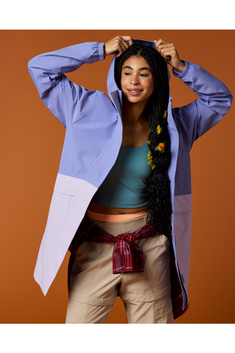 Rayu Rain Parka - Women's, Alternate, color, Aster and Moonbeam