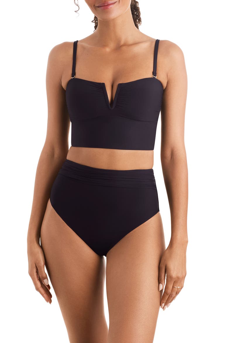 Finn Midkini Swim Top, Alternate, color, BLACK