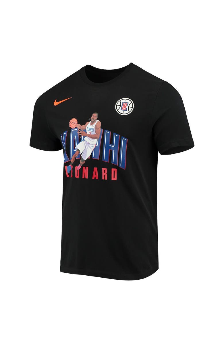 Nike Men's Nike Kawhi Leonard Black LA Clippers Hero Performance T-Shirt, Alternate, color, 