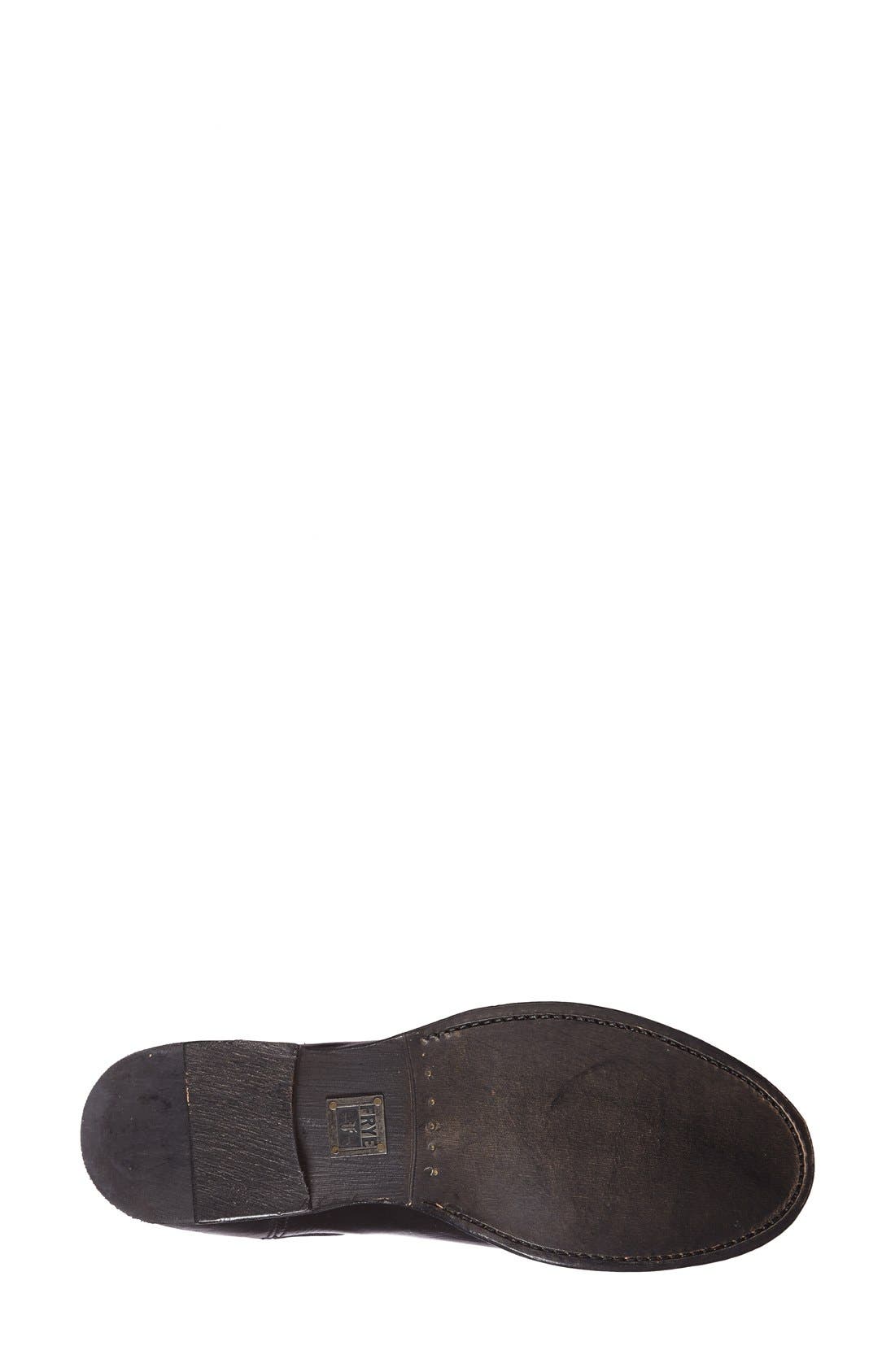 'Erin' Leather Chelsea Boot, Alternate, color, BLACK