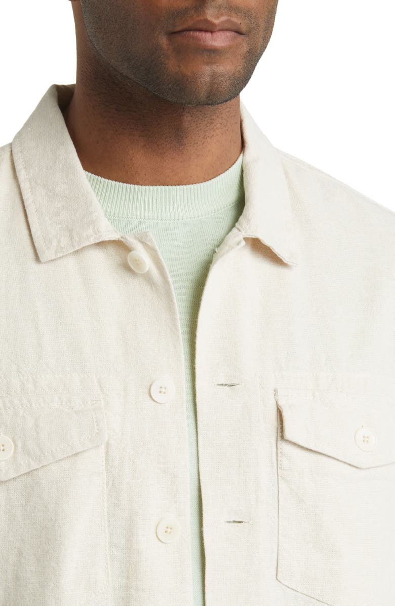 Rails Kerouac Linen & Cotton Button-Up Shirt, Alternate, color, 