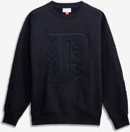 Mitchell & Ness Men's Mitchell & Ness  Black Detroit Tigers Phantom Fleece Crewneck Sweatshirt