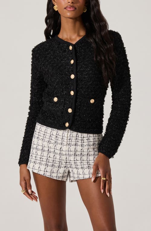 ASTR ASTR THE LABEL TEXTURE STITCH CARDIGAN 