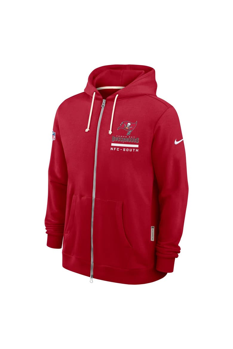 Men's Nike Red Tampa Bay Buccaneers Sideline Standard Issue Utility Player Dri-FIT Full-Zip Hoodie, Alternate, color, Red