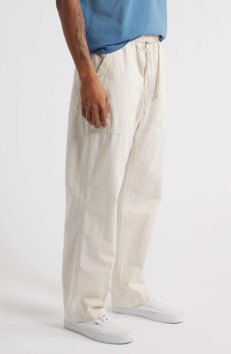 Service Works Organic Cotton Ripstop Drawstring Chef Pants, Alternate, color, Bone