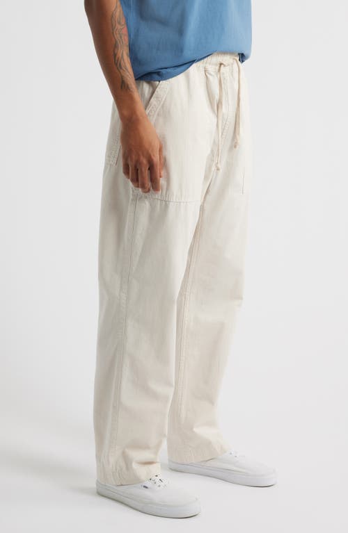 Service Works Organic Cotton Ripstop Drawstring Chef Pants In Bone