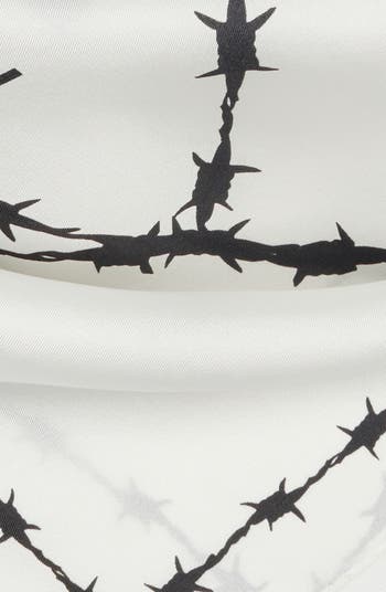 Barb Heart Silk Square Bandana