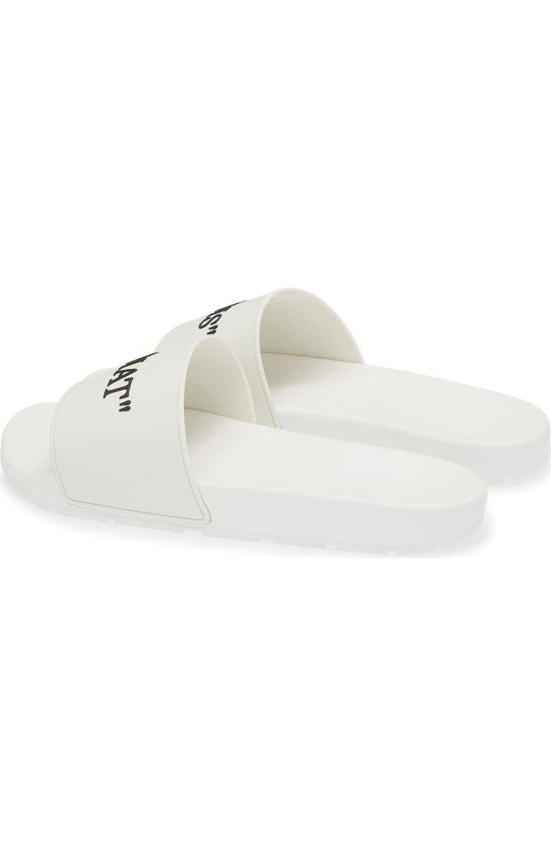 Off-White This That Slide Sandal, Alternate, color, White - Black